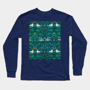 Birds Pattern Long Sleeve T-Shirt